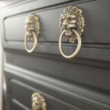 Vintage black chest of drawers