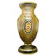 Vase, rococo, frosted glass, France, 19th century