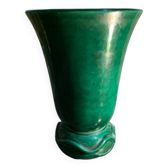 Vintage/old earthenware slip vase