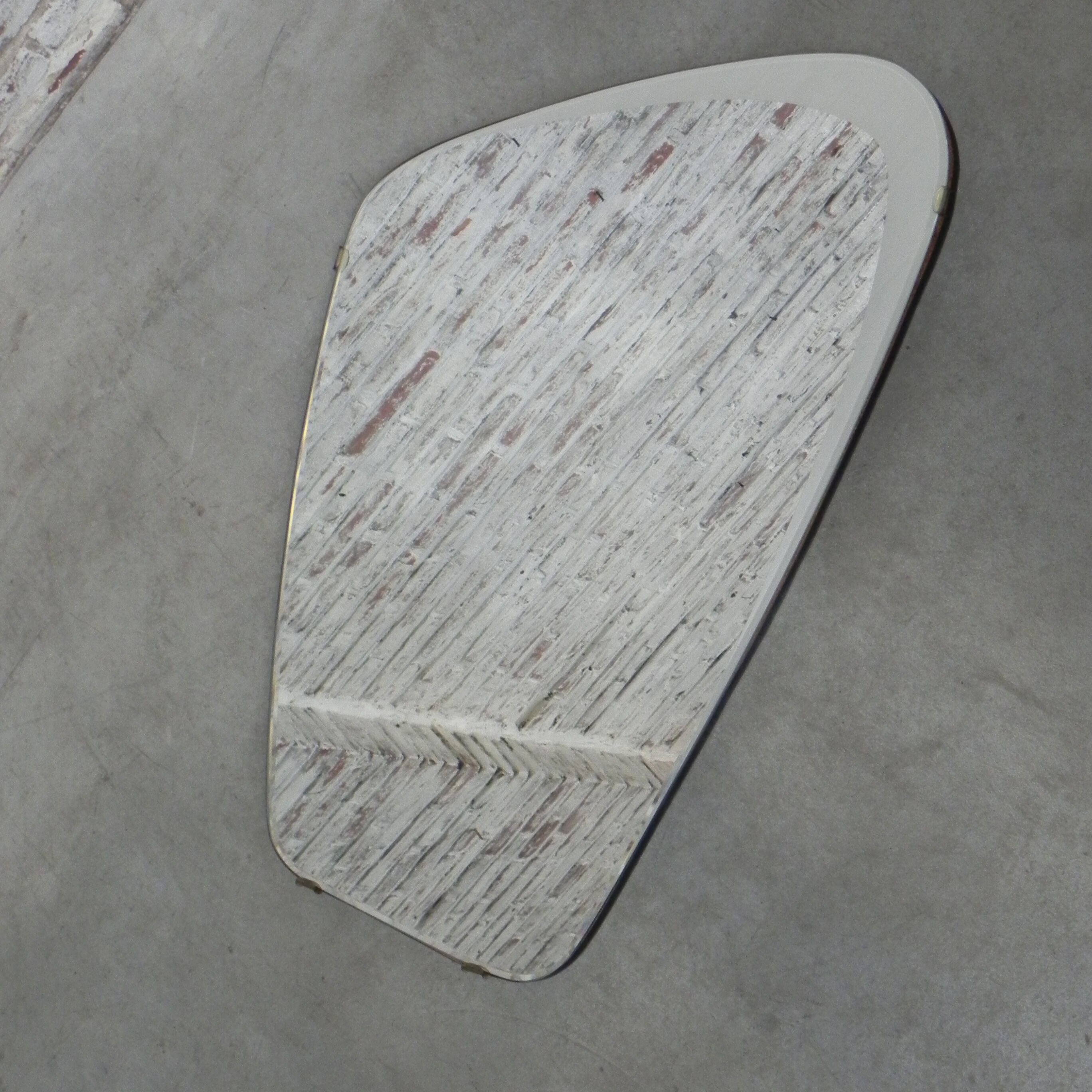 Vintage mirror from barber shop - 92x61cm