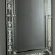 Venetian mirror engraved with floral decoration, 20th century