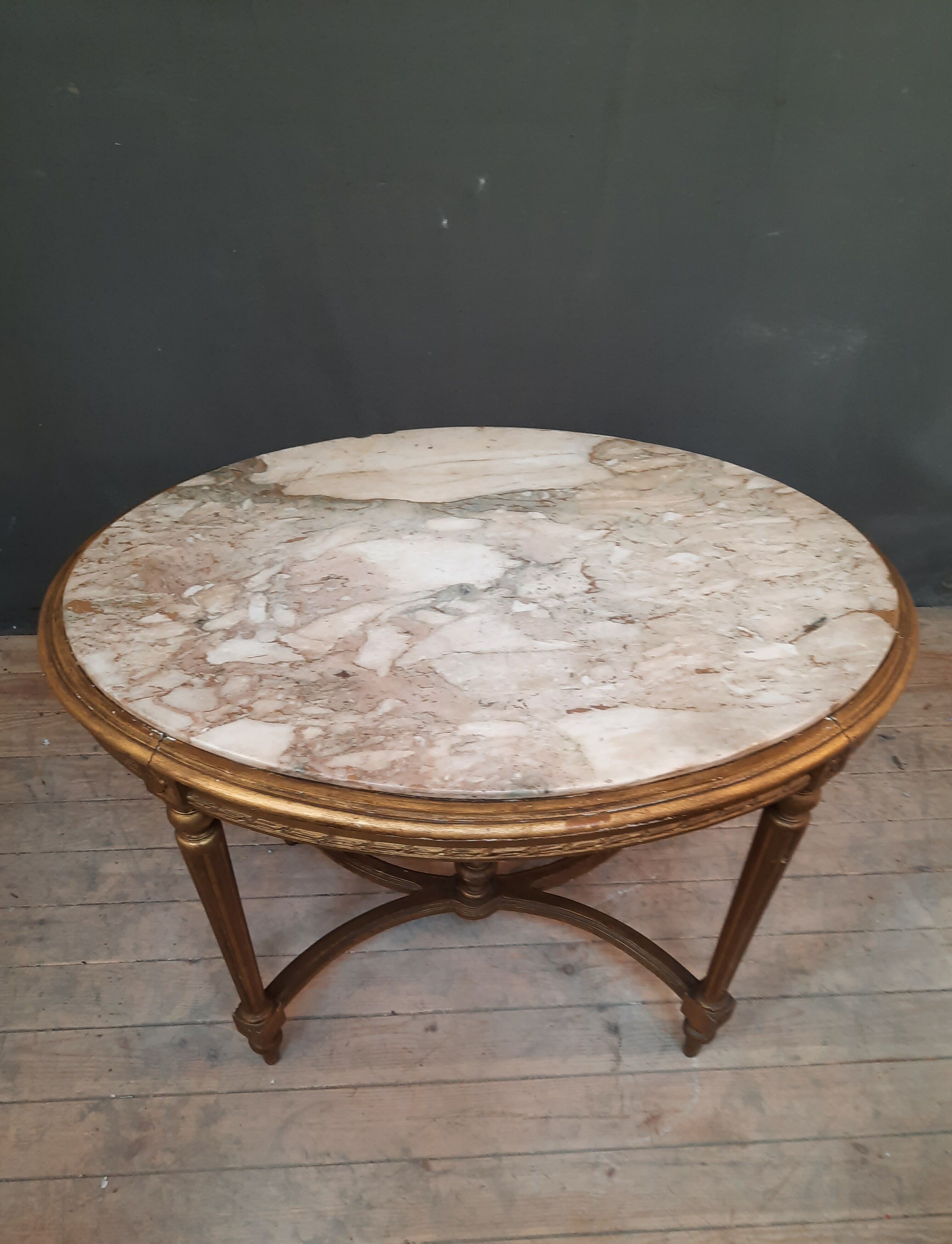 Louis XVI style mid-century tanle