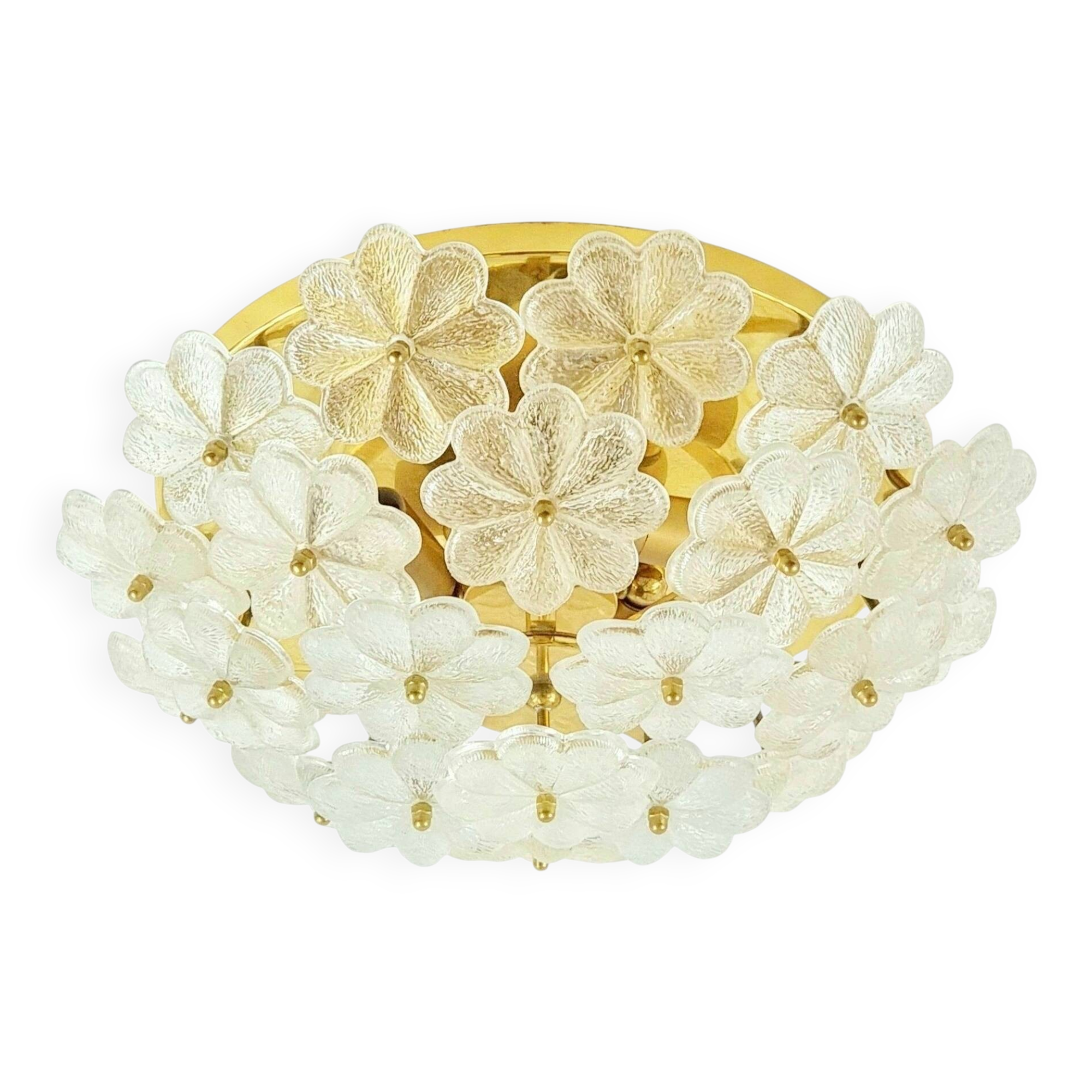 Mid-Century Murano Glass Ceiling Light by Ernst Palme for Palwa, 1960s