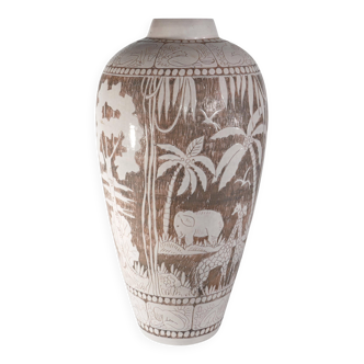 Mid-Century Modern Ceramic Floor Vase by Sven Törngren, Törngren's pottery