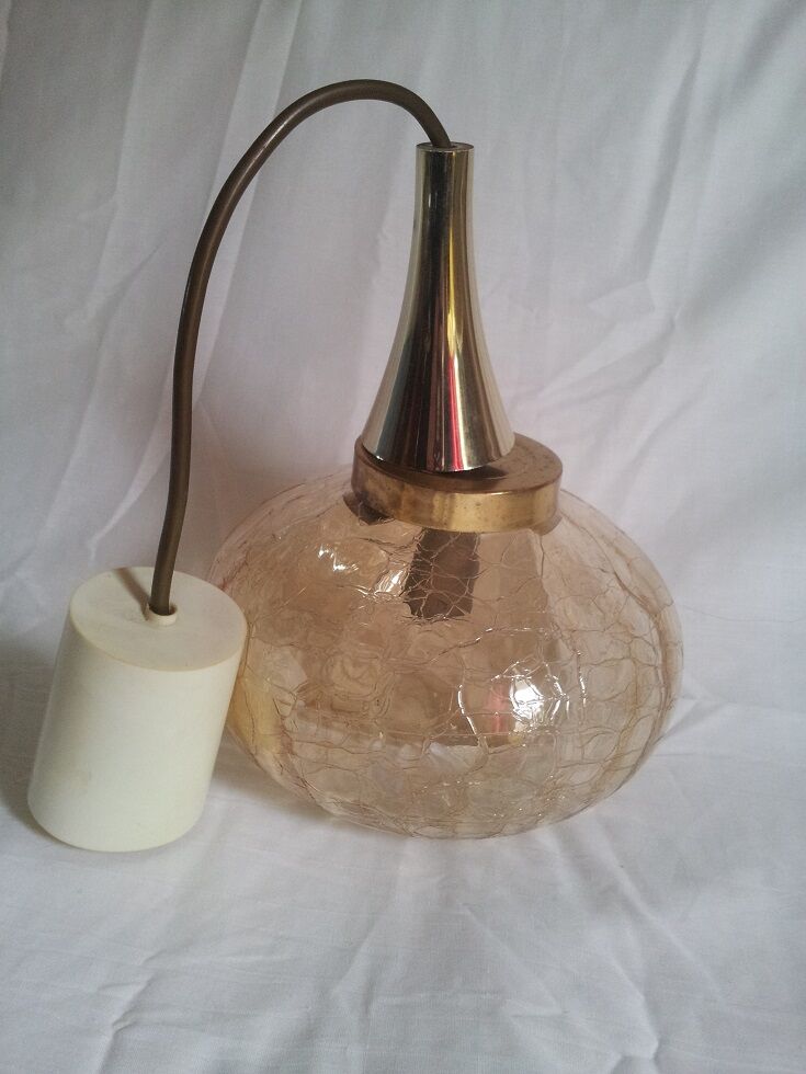 Glass hanging lamp
