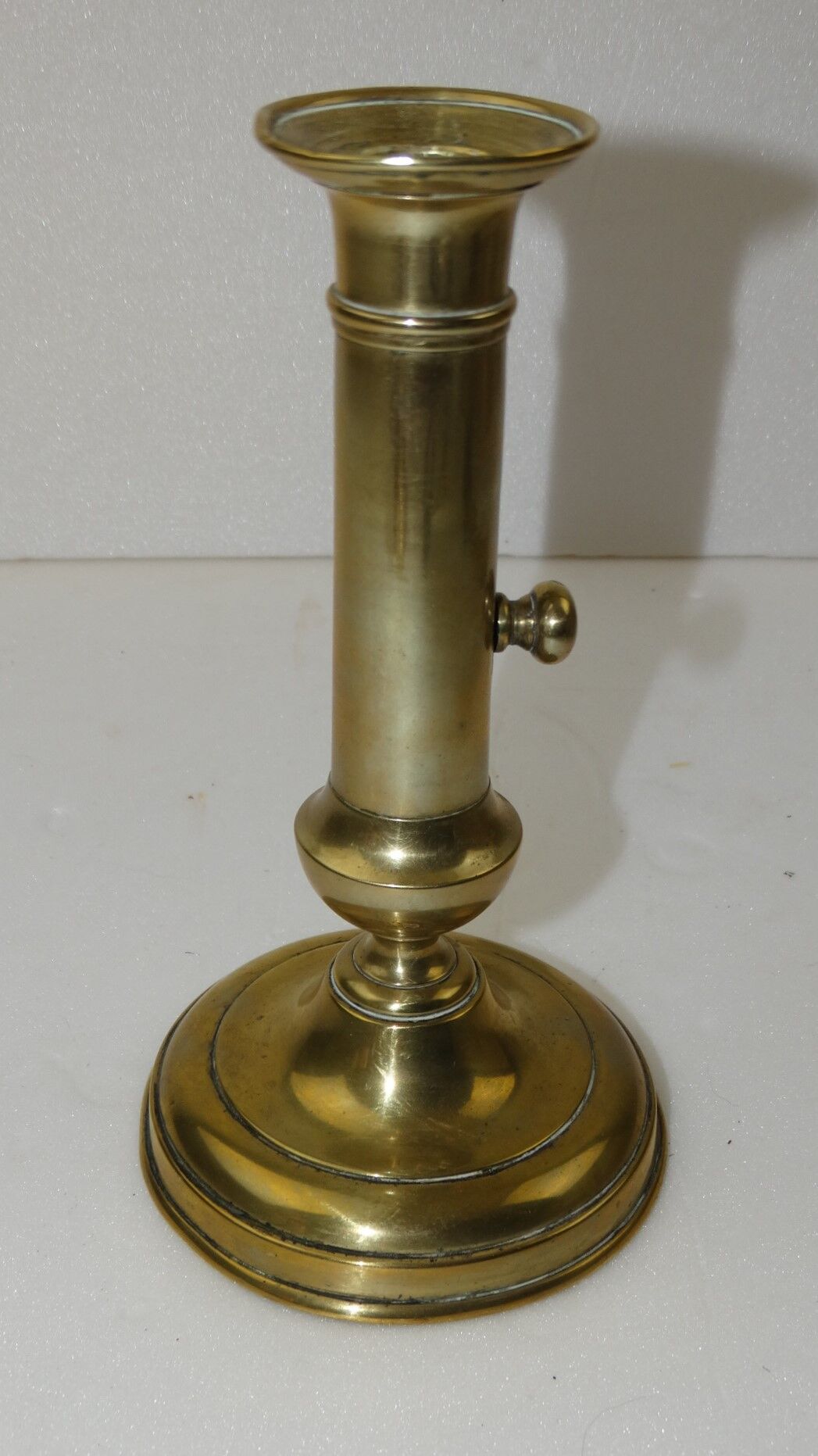 19th bronze brass candlestick