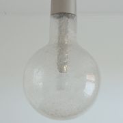 Vintage 1970s Peill and Putzler bubble glass pendant light
