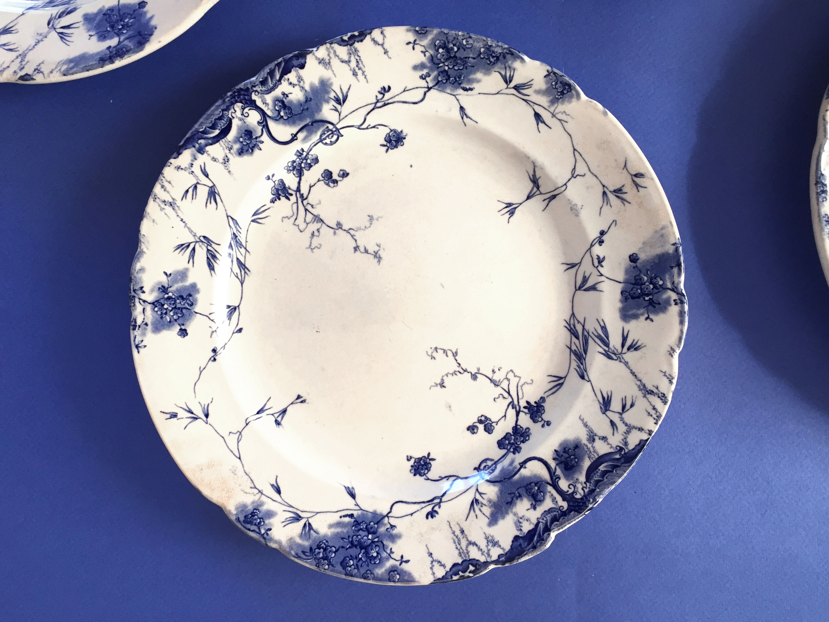 Set of 4 plates Empire Works Stoke on Trent series "Zephyr"
