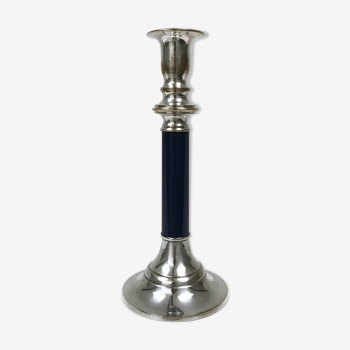 Old silver brass candlestick
