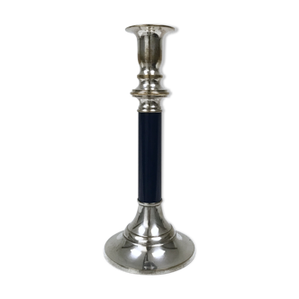 Old silver brass candlestick