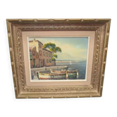 Oil on canvas 50/60'- seaside south of the France