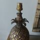 Lampe ananas en laiton doré