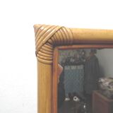 Miroir rotin carré 31x31cm