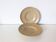 pair of village stoneware dessert plates