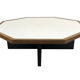 Table basse hexagonale en wengé 1960