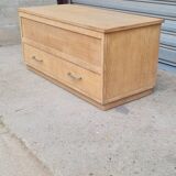 Raw oak chest