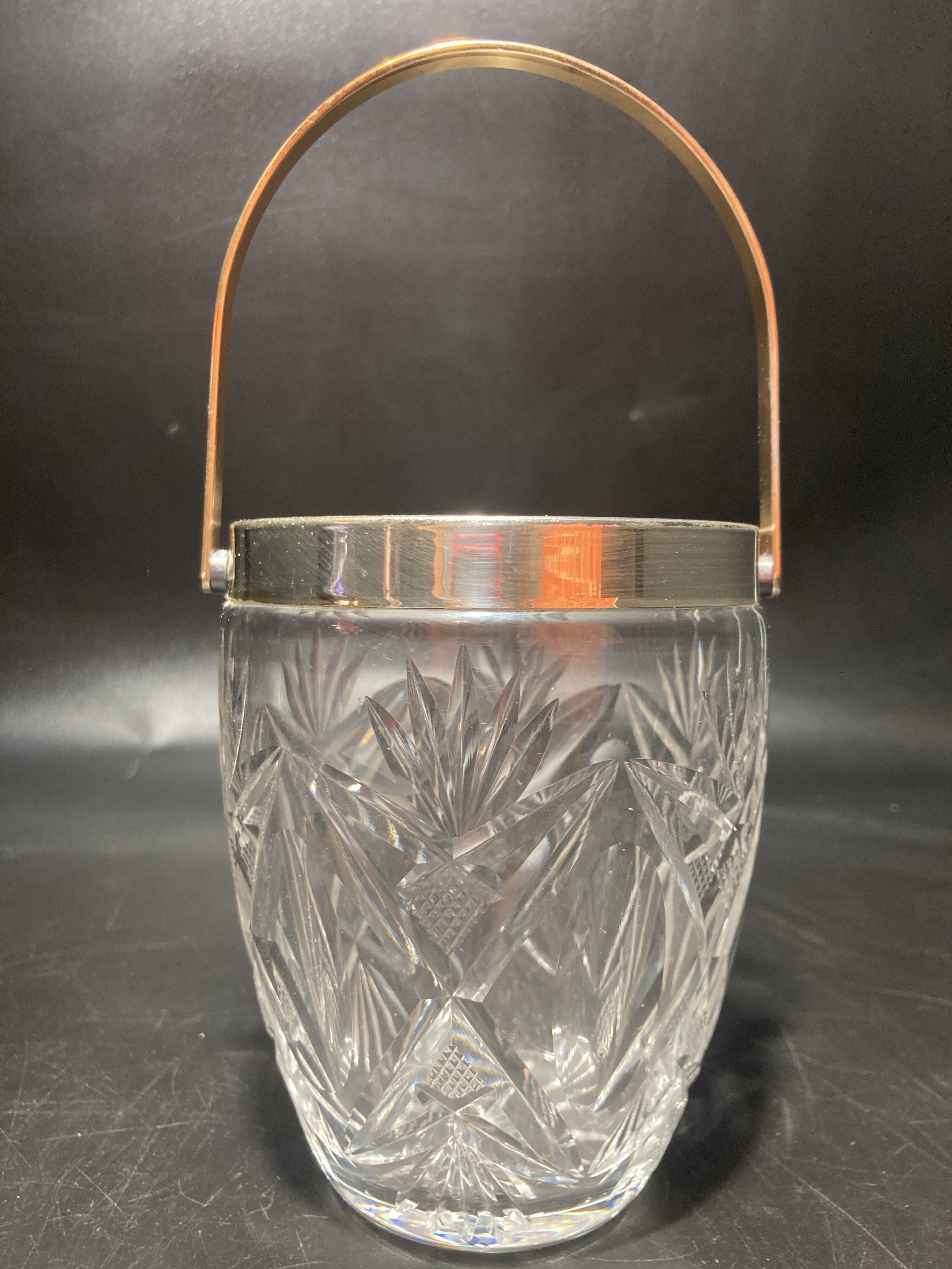 Glass champagne bucket