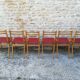 Six chaises vintage
