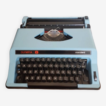 Machine à écrire Olympia bleu