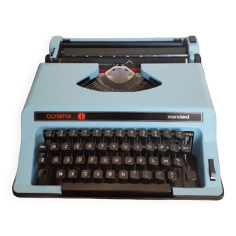 Machine à écrire Olympia bleu