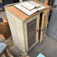 Sideboard, patinated wooden buffet