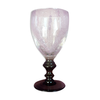 Large glass on foot Biot