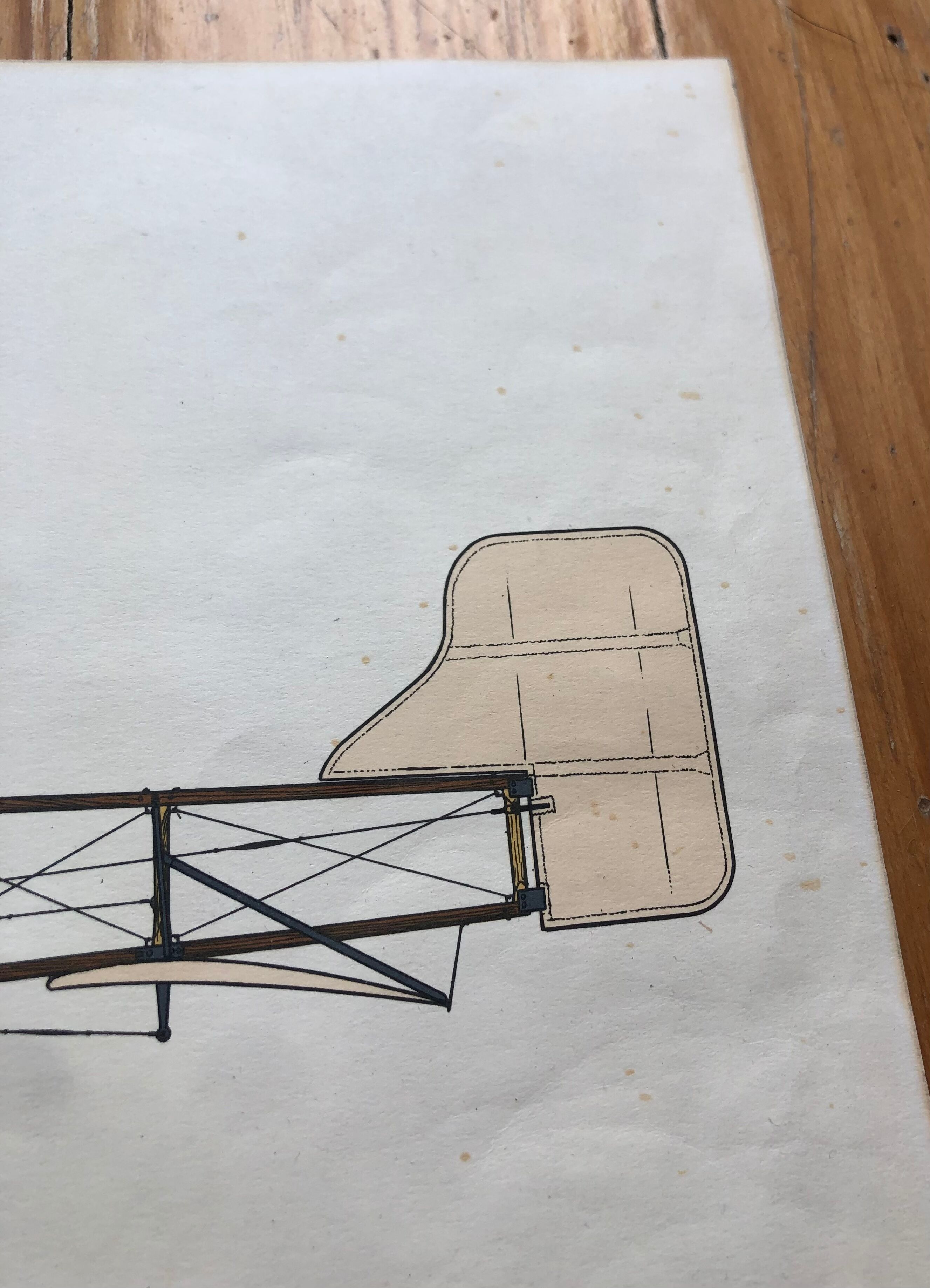 Old aviation poster bleriot ix