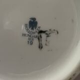 Large Hollohàza porcelain vase with floral motifs