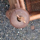 Old rattan stroller and canning