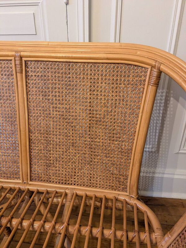 Banquette en rotin