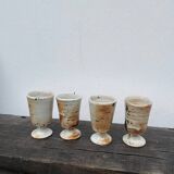 Signed stoneware cups
