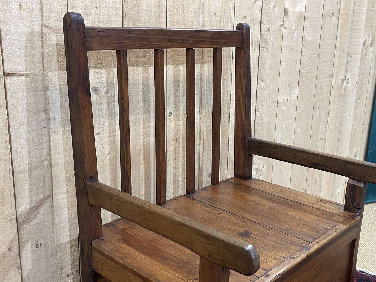 Rustic fir fireplace bench early 20th century