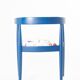 Vintage Flower Fabric & Blue Beech Armchair
