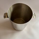 Silver metal champagne bucket