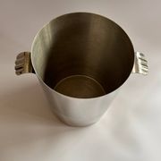 Silver metal champagne bucket