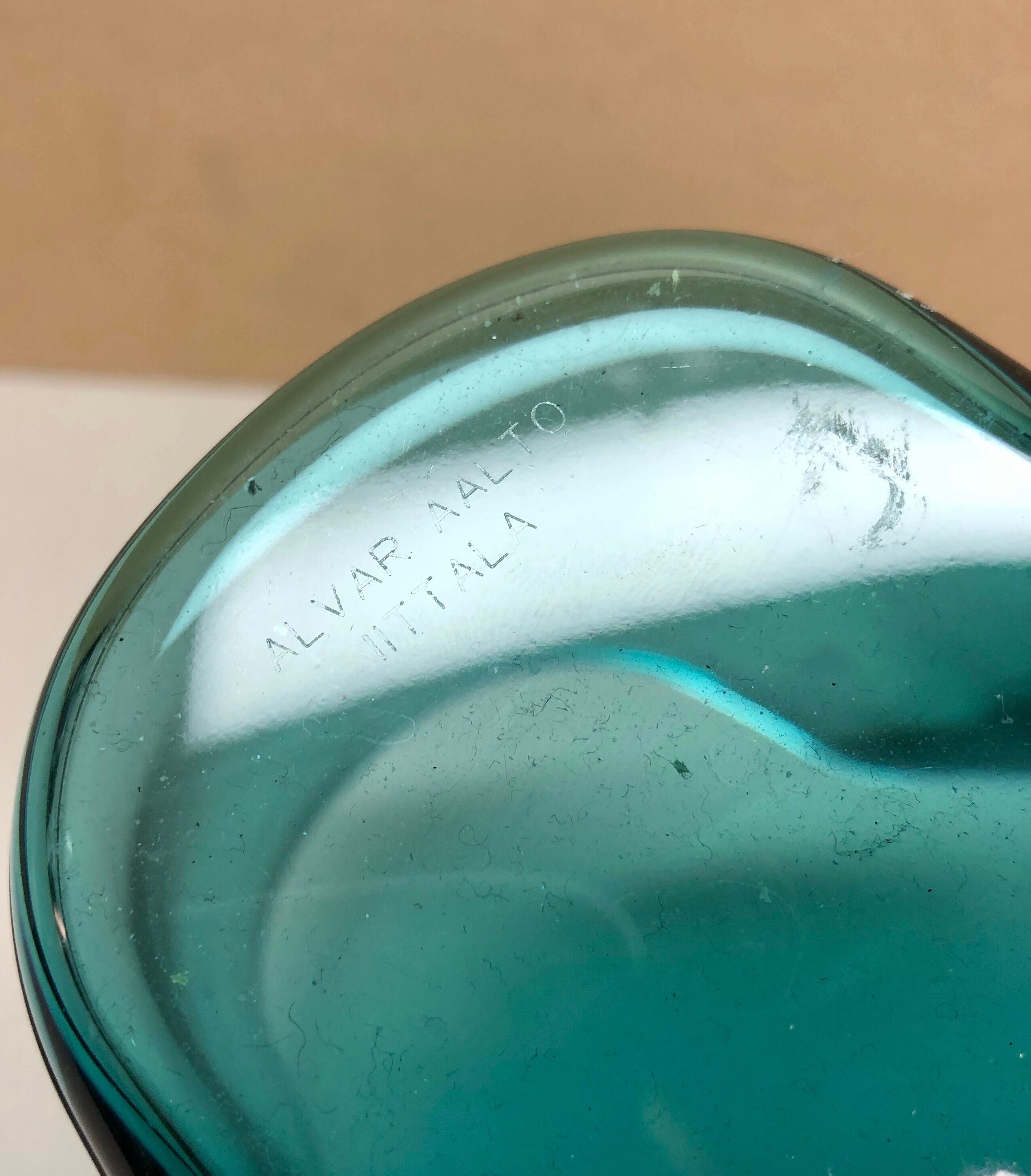 Blue vase by Alvar Aalto