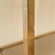 Gold and smoked glass shelf 1970