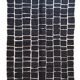 Black Moroccan Checkered Rug - 289 x 200 cm
