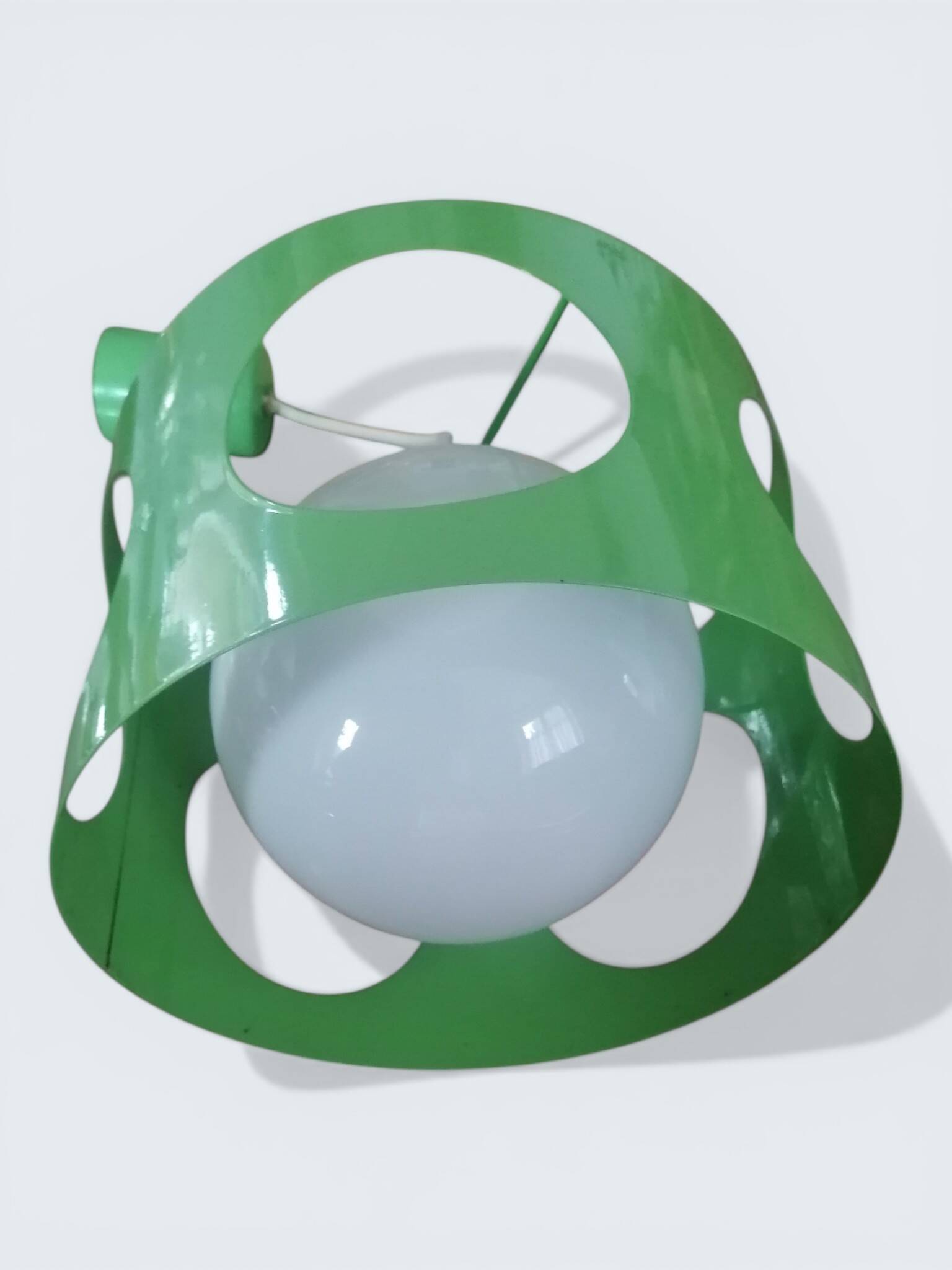 Vintage space age lighting set by Pierre Disderot - UFO & Eye Ball.