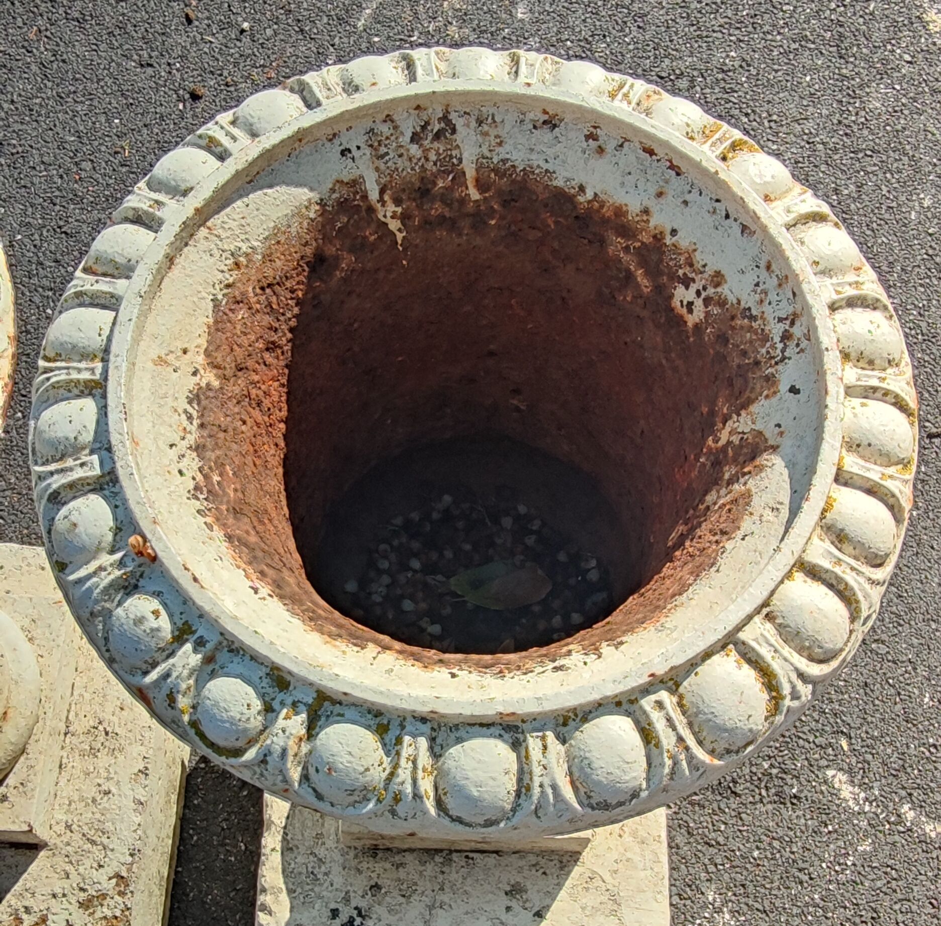 Pair of ancient medici cast iron