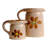 Set of 2 ceramic pitchers