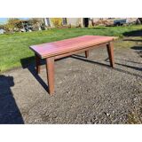 1960s oak dining table with integrated extensions.