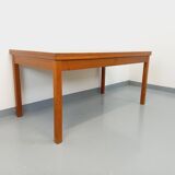 Vintage 60s Scandinavian style teak dining table with extensions