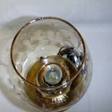 ancienne lampe  de table ou chevet lampe à pétrole électrifiée