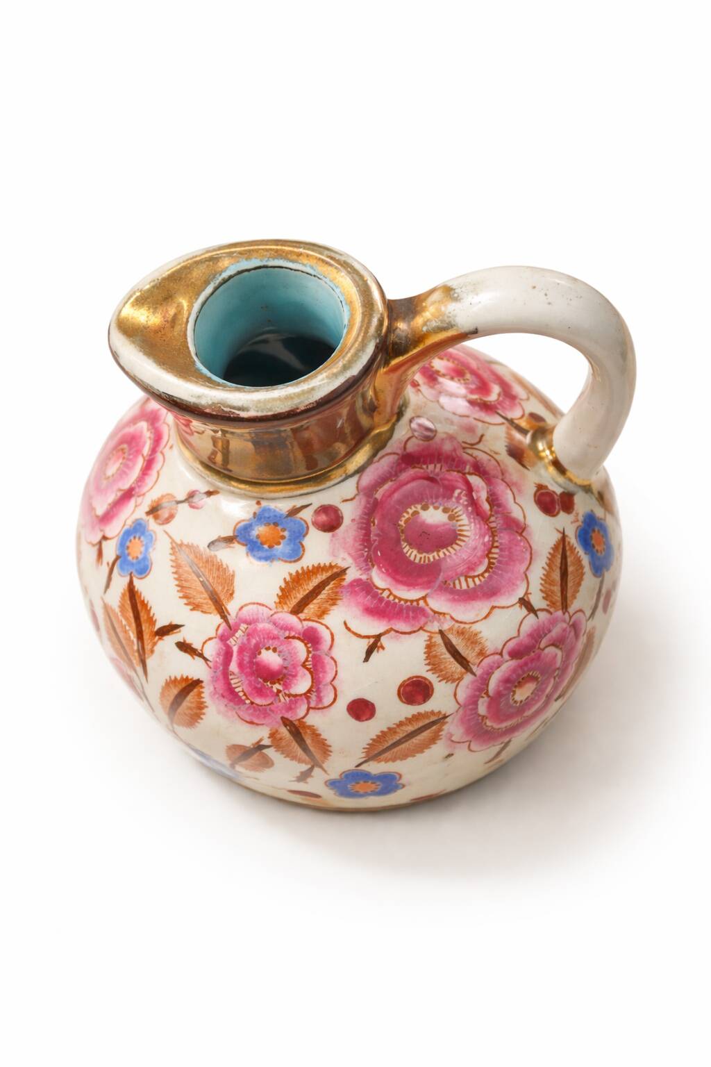 Vase-pitcher and its Art Deco display stand, Raymond Chevallier for Boch Frères