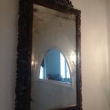 Miroir en chêne style Louis XIII 19ème siècle