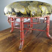 Napoleon III bamboo pouf