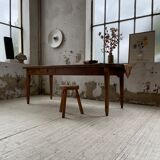 Farmhouse table in oak and walnut 2m