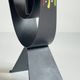 Vintage suede metal rooster-shaped candlestick