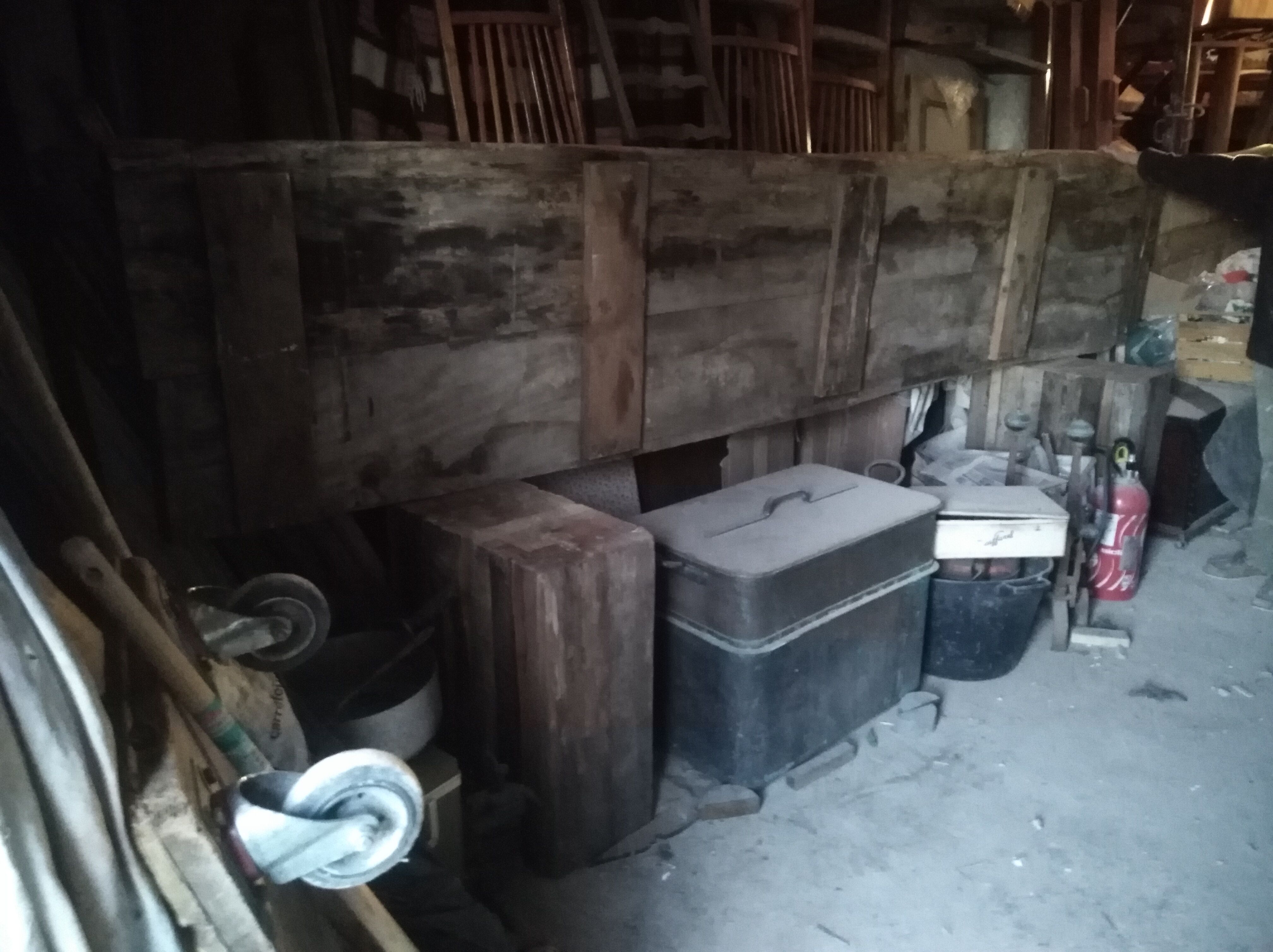 primitive solid wooden table